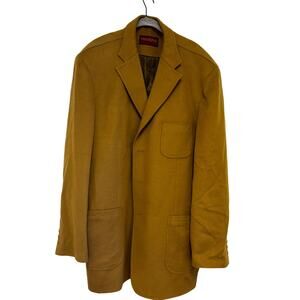 Mantoni Men's Button Down Wool Cashmere Camel Jacket Size 54 (XL)